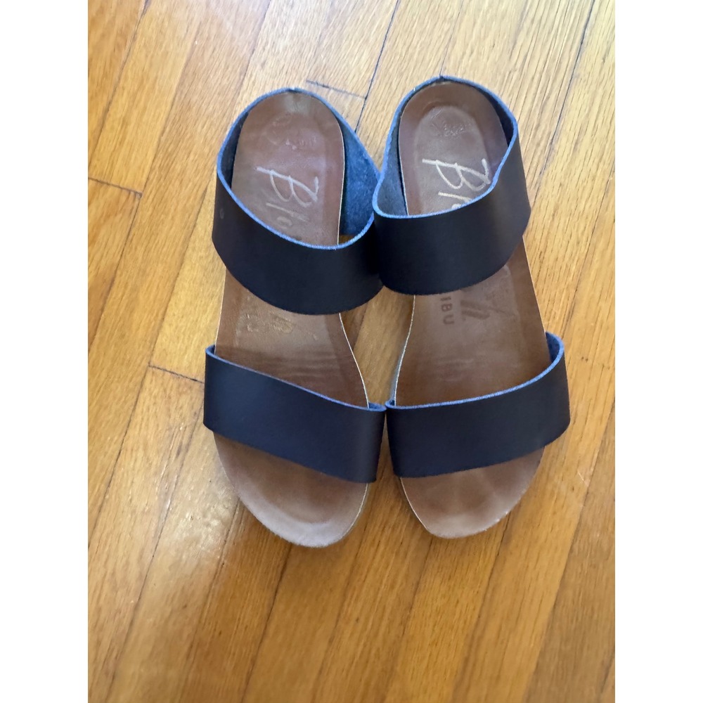 Blowfish Black and Tan Sandals